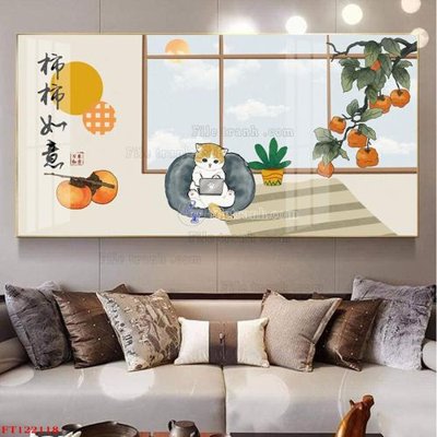 Tải file gốc File tranh bộ hiện đại FT122118 (để in lụa)