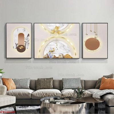 File gốc File tranh bộ hiện đại FT122167 (dành cho trang trí nội thất)