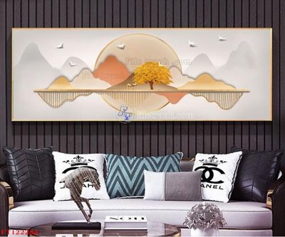 File tranh File tranh bộ hiện đại FT122284 (gốc) phong cách tối giản