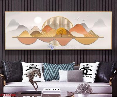 File gốc File tranh bộ hiện đại FT122286 (in tráng gương) sang trọng