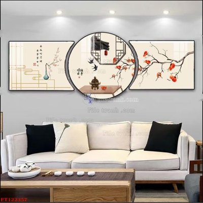 Download file gốc File tranh bộ hiện đại FT122357 (in mica) trong suốt