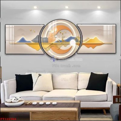 Ảnh gốc File tranh bộ hiện đại FT122364 (độ nét cao) in mica