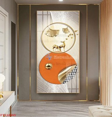 File tranh File tranh bộ hiện đại FT122465 (bản gốc) treo quán cafe