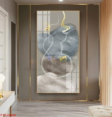 Ảnh gốc file in lụa File tranh bộ hiện đại FT122490 chi tiết