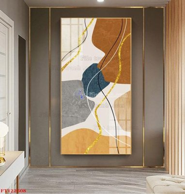 Download file gốc File tranh bộ hiện đại FT122508 (in lụa) tranh 3D