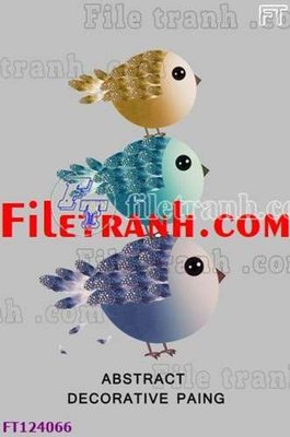 File tranh File tranh bộ hiện đại FT124066 (gốc) in trên kính