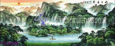 Download file gốc File tranh bộ hiện đại FT124184 (in lụa) hoa lá