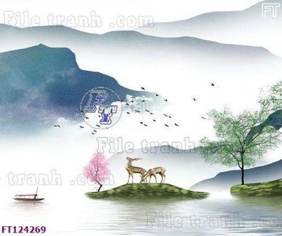 File in trần File tranh bộ hiện đại FT124269 (bản gốc) trời sao