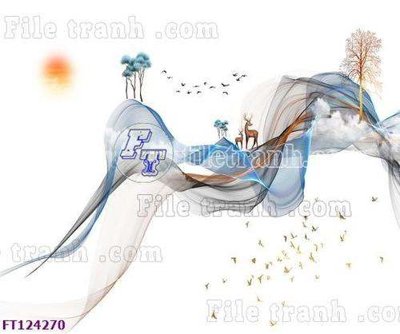 File in ấn File tranh bộ hiện đại FT124270 (bản gốc) chất lượng cao