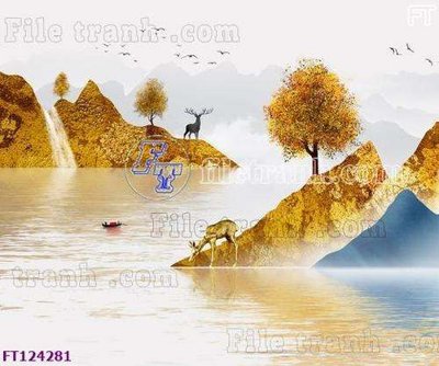 File gốc File tranh bộ hiện đại FT124281 (bản quyền) cho in ấn