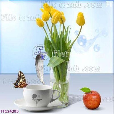 File in lụa File tranh bộ hiện đại FT124295 (hoa văn) File tranh bộ hiện đại FT124295