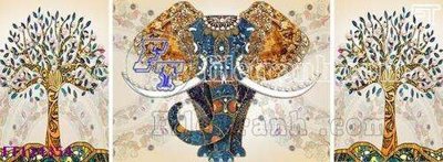 File in lụa File tranh bộ hiện đại FT124354 (tân cổ điển) File tranh bộ hiện đại FT124354