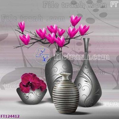 File gốc File tranh bộ hiện đại FT124412 (in tráng gương) sang trọng