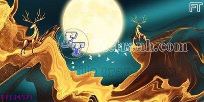 File tranh File tranh bộ hiện đại FT124571 (file gốc) chủ đề phong thủy