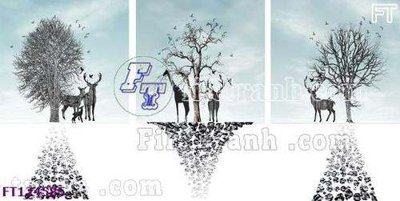 File ảnh File tranh bộ hiện đại FT124585 (gốc) dùng in Pano