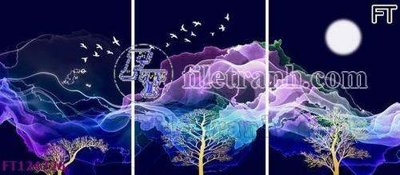 File in ấn cao cấp File tranh bộ hiện đại FT124726 (file gốc)