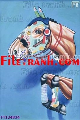 File PSD File tranh bộ hiện đại FT124834 (bản gốc) đã tách nền