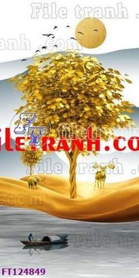 File in trần File tranh bộ hiện đại FT124849 (bản gốc) 5D