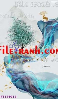 Download file gốc File tranh bộ hiện đại FT124912 (in lụa) cao cấp