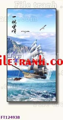 File gốc File tranh bộ hiện đại FT124938 (cho in UV) siêu nét