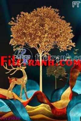 File gốc File tranh bộ hiện đại FT125039 (trang trí) cho phòng khách