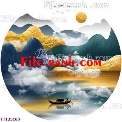 File gốc File tranh bộ hiện đại FT125103 (in tráng gương) hiện đại