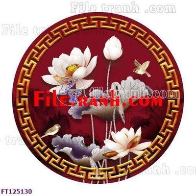 File gốc File tranh bộ hiện đại FT125130 (in lụa) tranh phong thủy