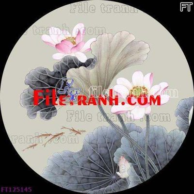 File in trần File tranh bộ hiện đại FT125145 (bản gốc) hoa văn
