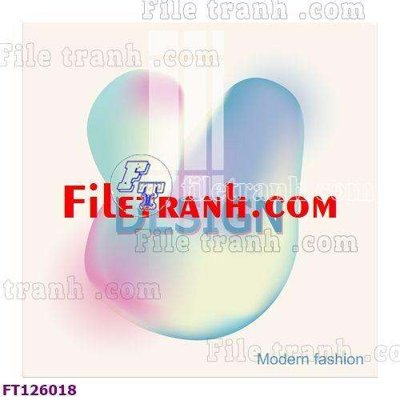 File gốc File tranh bộ hiện đại FT126018 (in mica) trang trí