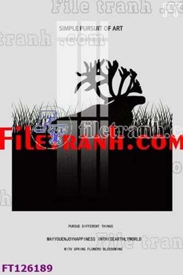 File gốc File tranh bộ hiện đại FT126189 (in lụa) hoa văn cổ điển