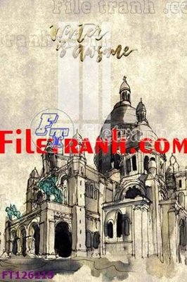 File gốc File tranh bộ hiện đại FT126215 (ảnh rõ nét) để in