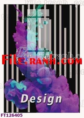 File in ấn File tranh bộ hiện đại FT126405 (bản gốc) sắc nét