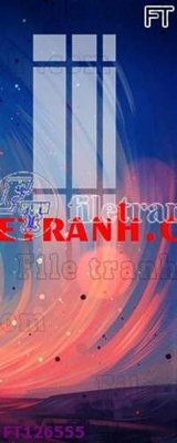 File gốc File tranh bộ hiện đại FT126555 (bản quyền) cho in ấn