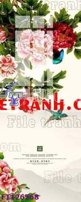 Hình ảnh file gốc in lụa File tranh bộ hiện đại FT126568