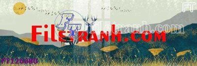 File in trần File tranh bộ hiện đại FT126680 (file gốc) phong thủy