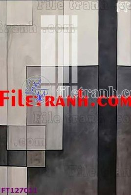Ảnh gốc file in lụa File tranh bộ hiện đại FT127011 chi tiết