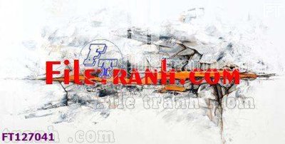 File in mica File tranh bộ hiện đại FT127041 (bản gốc) làm vách ngăn