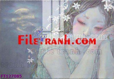 File in trần File tranh bộ hiện đại FT127085 (file gốc) xuyên sáng