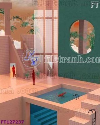 Download file gốc File tranh bộ hiện đại FT127237 (in lụa) nghệ thuật