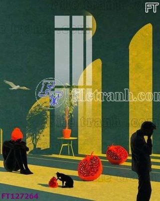 File in trần File tranh bộ hiện đại FT127264 (file gốc) xuyên sáng