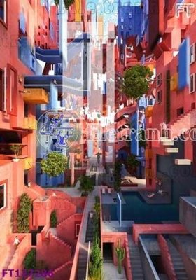 Ảnh gốc File tranh bộ hiện đại FT127286 (độ nét cao) in tráng gương