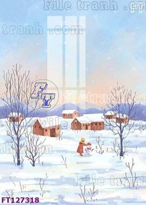 File in trần File tranh bộ hiện đại FT127318 (file gốc) phong thủy