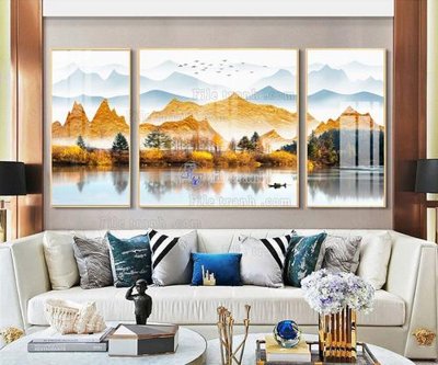 Download file gốc File tranh hiện đại pha lê gương FT133 (in lụa) hoa lá