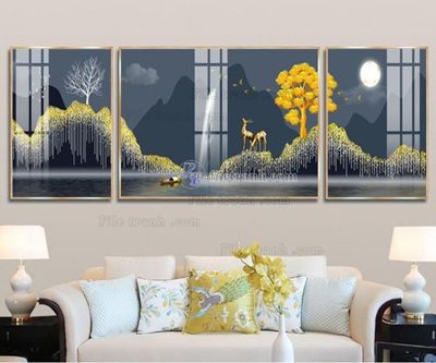 File ảnh File tranh hiện đại pha lê gương FT145 (gốc) dùng in Pano