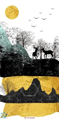 File tranh Tranh trang trí lối vào FT15105 (bản gốc) treo phòng ăn