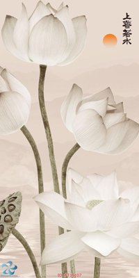 File in trần Tranh trang trí lối vào FT15107 (bản gốc 3D) sống động