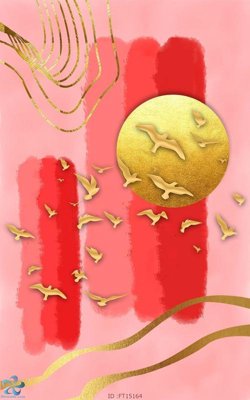 Download file gốc Tranh trang trí lối vào FT15164 (in lụa) tranh 3D