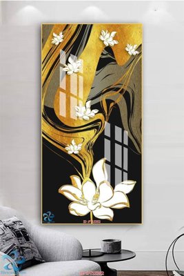 File gốc Tranh trang trí lối vào FT15352 (in tráng gương) sang trọng