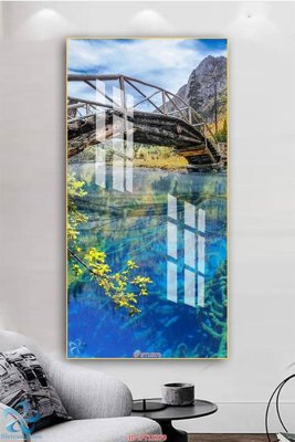 File tranh gốc Tranh trang trí lối vào FT15379 chủ đề hiện đại