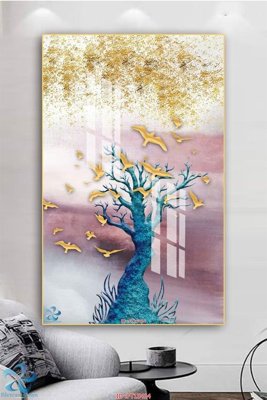 Download file gốc Tranh trang trí lối vào FT15414 (in lụa) cao cấp